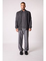 Perfect Cashmere Kaszmirowy kardigan "Leo" w kolorze antracytowym rozmiar: L. Czarne kardigany damskie Perfect Cashmere, l, bez wzorów, z kaszmiru. Za 654.23 zł.