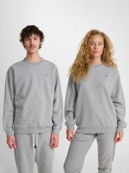 Bluza Hummel Bee. Szare bluzy damskie Hummel, m, bez wzorów, z bawełny, bez kaptura. Za 211.75 zł.