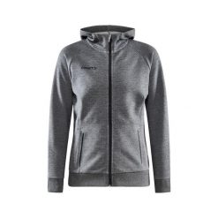Damska bluza z kapturem Craft core soul hood. Szare bluzy damskie Craft, xl, bez wzorów, z bawełny, z kapturem. Za 404.05 zł.