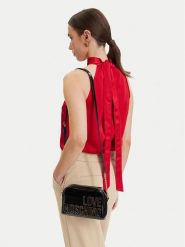 LOVE MOSCHINO Torebka JC4250PP0OKE100A Czarny. Czarne listonoszki damskie Love Moschino, bez wzorów, ze skóry, bez dodatków. Za 919.99 zł.