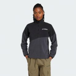 Kurtka Terrex Multi Climawarm Fleece. Czarne kurtki damskie Adidas, xs, bez wzorów, z polaru, bez kaptura. Za 349.00 zł.