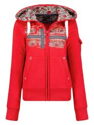 Geographical Norway Bluza "Fabeaute" w kolorze czerwonym rozmiar: XL. Czerwone bluzy damskie Geographical Norway, xl, bez wzorów, bez kaptura. Za 114.17 zł.