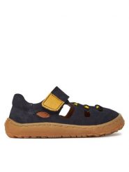 Froddo Sandały Barefoot Elastic Sandal G3150262 M Granatowy. Niebieskie sandały chłopięce Froddo, ze skóry, bez zapięcia. Za 209.99 zł.