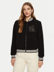 Guess Kurtka bomber V5RL06 KCPC2 Czarny Regular Fit. Czarne kurtki damskie Guess, l, z aplikacjami, z syntetyku, bez kaptura. Za 329.99 zł.