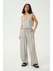 Kaffe Spodnie w kolorze biało-czarnym rozmiar: 46. Białe spodnie materiałowe damskie Kaffe, bez wzorów, z materiału. Za 104.99 zł.