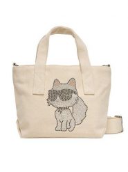KARL LAGERFELD Torebka A3W50115 Écru. Torebki klasyczne damskie KARL LAGERFELD, z materiału, bez dodatków. Za 269.99 zł.