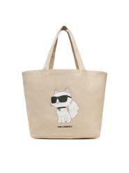 KARL LAGERFELD Torebka A1W50022 Beżowy. Brązowe torebki klasyczne damskie KARL LAGERFELD, z materiału, bez dodatków. Za 199.99 zł.