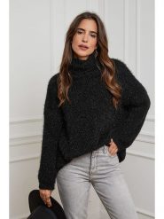 L'armoire de Suzette Golf w kolorze czarnym rozmiar: 34/36. Czarne golfy damskie L'armoire de Suzette, l, bez wzorów, ze splotem, bez ramiączek. Za 124.95 zł.