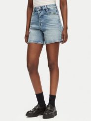 G-Star Raw Szorty jeansowe Clean Edge D28386-E205 Niebieski jasny Regular Fit. Niebieskie szorty damskie G-Star Raw, bez wzorów, z bawełny. Za 309.99 zł.