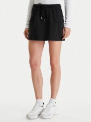 Calvin Klein Jeans Spódnica mini Monogram LV047B268G Czarny Regular Fit. Czarne spódnice damskie Calvin Klein Jeans, s, bez wzorów, z bawełny, mini. Za 289.99 zł.