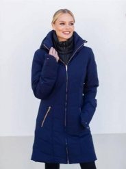 Damska długa kurtka Equestrian Stockholm Denali. Niebieskie kurtki damskie EQUESTRIAN STOCKHOLM, na zimę, m, bez wzorów, z puchu, bez kaptura. Za 1,488.75 zł.