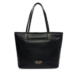 Torebka Liu Jo. Czarne shopper bag Liu Jo, bez wzorów, bez dodatków. Za 599.99 zł.