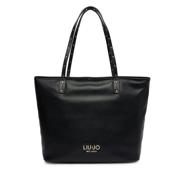 Torebka Liu Jo. Czarne shopper bag Liu Jo, bez wzorów, bez dodatków. Za 599.99 zł.