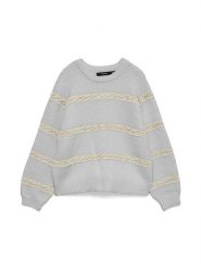 Vero Moda Sweter w kolorze szarym rozmiar: XS. Szare swetry klasyczne damskie Vero Moda, xs, z wełny, bez kołnierzyka. Za 114.17 zł.