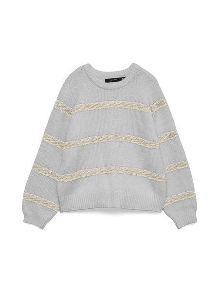 Vero Moda Sweter w kolorze szarym rozmiar: XS. Szare swetry klasyczne damskie Vero Moda, xs, z wełny, bez kołnierzyka. Za 78.66 zł.