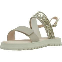 Sandały GEOX J SANDAL CORALIE GIR Beżowy. Brązowe sandały damskie Geox, bez wzorów, ze skóry, bez obcasa, bez zapięcia. Za 175.99 zł.