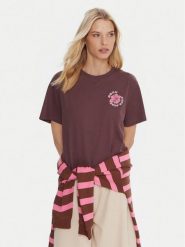 Roxy T-Shirt Hangloose The Sky ERJZT06020 Fioletowy Regular Fit. Fioletowe t-shirty damskie Roxy, l, bez wzorów, z bawełny, bez kołnierzyka. Za 119.99 zł.