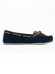 Clarks Skórzane mokasyny w kolorze granatowym rozmiar: 37. Niebieskie mokasyny damskie Clarks, bez obcasa. Za 171.28 zł.