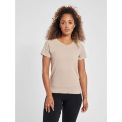 Koszulka damska Hummel MT Flow. Szare bluzki damskie Hummel, m, bez wzorów, z materiału, sportowe, bez kołnierzyka, bez ramiączek. Za 188.50 zł.