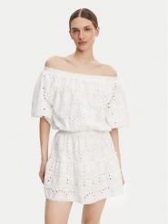 Melissa Odabash Sukienka letnia Micha Biały Regular Fit. Białe sukienki damskie Melissa Odabash, bez wzorów, z bawełny, bez ramiączek. Za 1,069.00 zł.