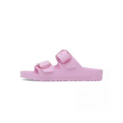 Klapki damskie Birkenstock Arizona. Czerwone klapki damskie Birkenstock, bez wzorów, z gumy, bez obcasa, bez zapięcia. Za 426.00 zł.