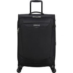 Walizka na 4 kółkach American Tourister Summerride M EXP TSA. Czarne walizki American Tourister, bez wzorów. W wyprzedaży za 522.35 zł.