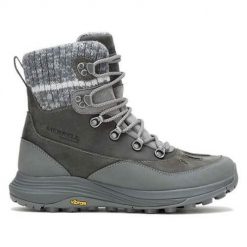 Buty do chodzenia damskie Merrell Siren 4 Thermo Mid Zip. Szare obuwie trekkingowe damskie Merrell, z gumy, bez zapięcia. Za 899.99 zł.