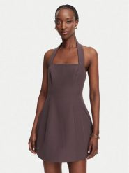 Bardot Sukienka koktajlowa Nevelle 59857DB Brązowy ciemny Slim Fit. Brązowe sukienki damskie Bardot, bez wzorów, z syntetyku, wizytowe, bez ramiączek. Za 639.99 zł.