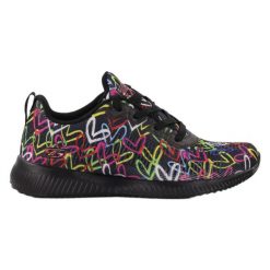 Buty na co dzień damskie SKECHERS BOBS SQUAD sportowe ozdobne. Białe obuwie sportowe casual damskie Skechers, trekkingowe. Za 243.00 zł.