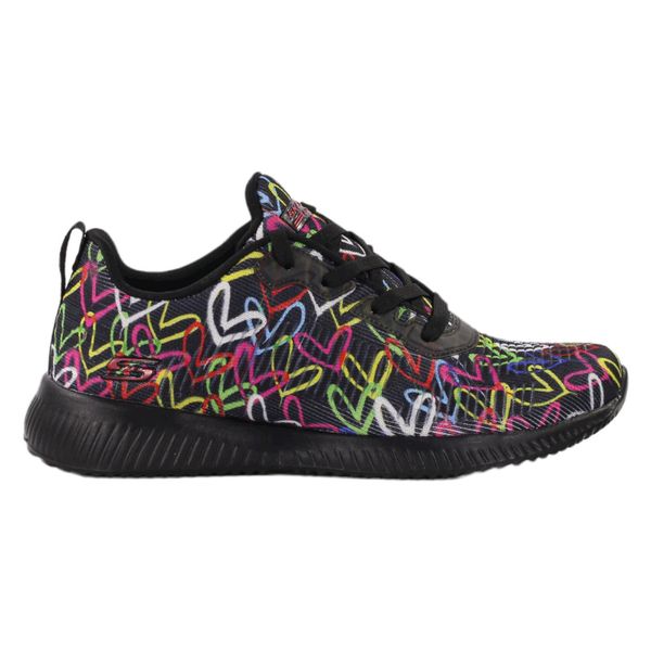 Buty na co dzień damskie SKECHERS BOBS SQUAD sportowe ozdobne. Czarne obuwie sportowe casual damskie Skechers, trekkingowe, Skechers Sport. Za 232.00 zł.