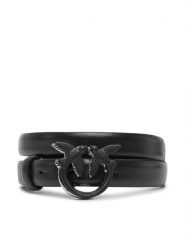 PINKO Pasek Damski Love Berry H2 Belt 20251 PLT1 100143 Y5B4 Czarny. Czarne paski damskie Pinko, bez wzorów, ze skóry. Za 429.99 zł.