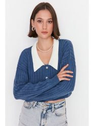 Trendyol Kardigan w kolorze niebieskim rozmiar: S. Niebieskie kardigany damskie Trendyol, s, bez wzorów. Za 78.99 zł.