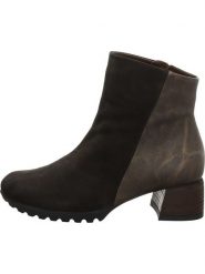 Think! Skórzane botki w kolorze brązowym rozmiar: 36. Brązowe botki damskie Think!, eleganckie, bez obcasa, bez zapięcia. Za 391.84 zł.