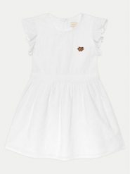 Guess Sukienka codzienna K5GK12 WH710 Biały Regular Fit. Białe sukienki dziewczęce Guess, z aplikacjami, z bawełny, bez ramiączek, proste. Za 159.99 zł.