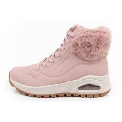 Buty do chodzenia damskie Skechers Uno Rugged. Czerwone obuwie sportowe casual damskie Skechers, z gumy, bez zapięcia. Za 505.00 zł.