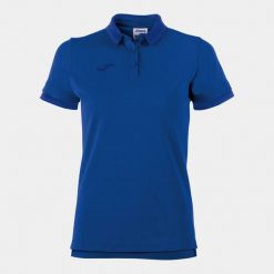Koszulka polo do tenisa damska Joma Bali II. Niebieskie koszulki damskie Joma, m, bez wzorów, bez kołnierzyka, bez ramiączek. W wyprzedaży za 154.10 zł.