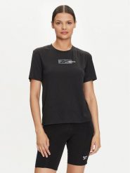 Reebok Koszulka techniczna Id Train Sup Graphic Tee 100035748 Czarny Regular Fit. Czarne koszulki damskie Reebok, s, bez wzorów, z syntetyku, bez kołnierzyka, bez ramiączek. Za 79.99 zł.