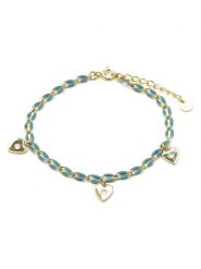 Luxenter Bransoletka z elementami ozdobnymi rozmiar: onesize. Żółte bransoletki damskie Luxenter, srebrne. Za 69.99 zł.