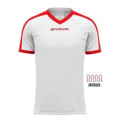 Koszulka piłkarska dla dorosłych Givova Revolution Interlock. Białe bluzki damskie Givova, xl, bez wzorów, sportowe, bez kołnierzyka, bez ramiączek. Za 31.99 zł.