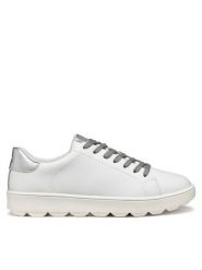 Geox Sneakersy D Spherica Ecub-1 D45WEA 09BNF C0007 Biały. Białe obuwie sportowe damskie Geox, ze skóry, bez zapięcia. Za 289.99 zł.