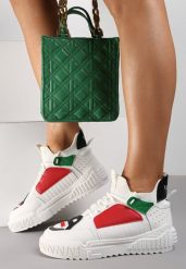 Białe Sneakersy Agathime. Białe obuwie sportowe damskie Renee, przed kostkę, bez zapięcia. Za 89.99 zł.