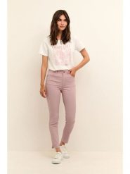 CULTURE Dżinsy - Slim fit - w kolorze jasnoróżowym rozmiar: 40. Różowe jeansy damskie Culture, z podwyższonym stanem. Za 149.95 zł.