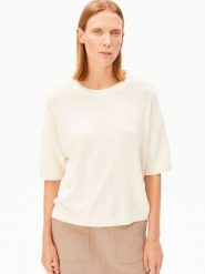 ARMEDANGELS koszula z dzianiny z zawartością lnu - SL Linen Blend Kobiety beżowy, S. Brązowe koszule damskie ARMEDANGELS, s, bez wzorów, z bawełny, bez kołnierzyka, bez ramiączek. Za 279.95 zł.