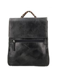 HIDE & STITCHES Skórzany plecak w kolorze czarnym - 23 x 26 x 9 cm rozmiar: onesize. Czarne plecaki HIDE & STITCHES, bez wzorów, z materiału. Za 252.99 zł.