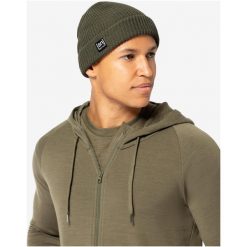 Czapka SUPER.NATURAL Merino Basic Beanie. Czarne czapki damskie super.natural, bez wzorów. Za 169.99 zł.