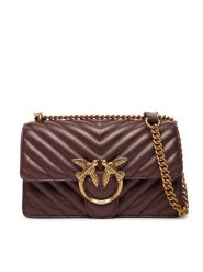 PINKO Torebka Love One Mini Dc AI 25-26 PLTT 100074 A0GK Bordowy. Czerwone torebki wieczorowe damskie Pinko, bez wzorów, ze skóry, bez dodatków. Za 1,379.00 zł.