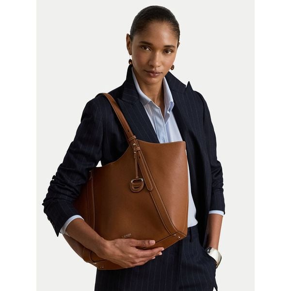 Torebka LAUREN RALPH LAUREN. Brązowe shopper bag Lauren Ralph Lauren, bez dodatków. Za 2,199.00 zł.