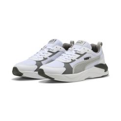 Sneakersy unisex X-Ray 3 PUMA White Cool Light Gray Cast Iron. Białe obuwie sportowe damskie Puma, bez zapięcia, trekkingowe. Za 319.00 zł.