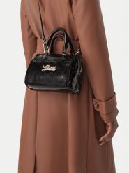 Guess Torebka J6BZ09 W3976 Czarny. Czarne kuferki damskie Guess, z aplikacjami, bez dodatków. Za 234.99 zł.
