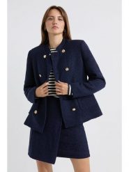 Josephine & Co Kurtka "Albert" w kolorze granatowym rozmiar: 40. Niebieskie kurtki damskie Josephine & Co, bez wzorów, z wełny, bez kaptura. Za 389.08 zł.